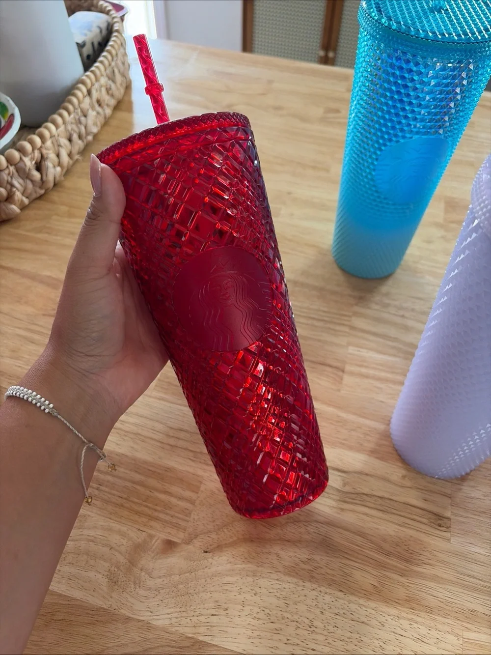 Starbucks Studded Tumbler Set in Pink, Red, Blue, Teal, Purple, Clear